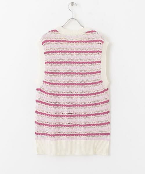 SENSE OF PLACE by URBAN RESEARCH / センスオブプレイス バイ アーバンリサーチ ベスト | カラフルスカシアミニットベスト | 詳細3