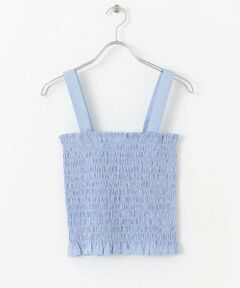 SENSE OF PLACE by URBAN RESEARCH / センスオブプレイス バイ アーバンリサーチ キャミソール・チューブトップ | シャーリングフリルトップ