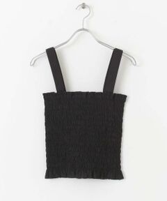 SENSE OF PLACE by URBAN RESEARCH / センスオブプレイス バイ アーバンリサーチ キャミソール・チューブトップ | シャーリングフリルトップ