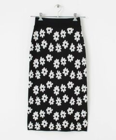 SENSE OF PLACE by URBAN RESEARCH / センスオブプレイス バイ アーバンリサーチ スカート | 花柄ニットタイトスカート