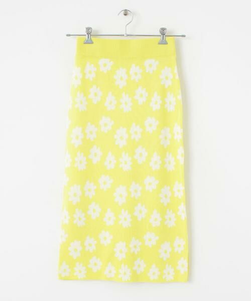 SENSE OF PLACE by URBAN RESEARCH / センスオブプレイス バイ アーバンリサーチ スカート | 花柄ニットタイトスカート | 詳細1