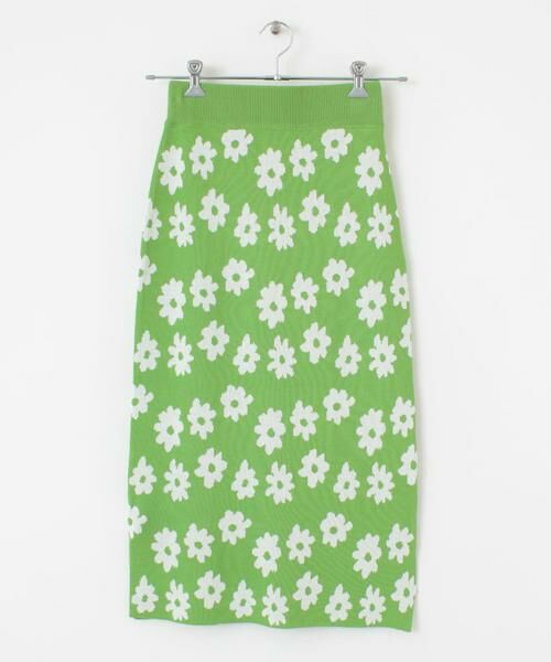 SENSE OF PLACE by URBAN RESEARCH / センスオブプレイス バイ アーバンリサーチ スカート | 花柄ニットタイトスカート | 詳細3