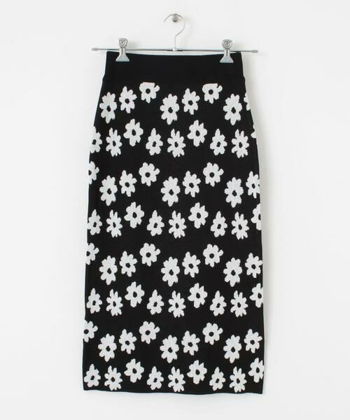 SENSE OF PLACE by URBAN RESEARCH / センスオブプレイス バイ アーバンリサーチ スカート | 花柄ニットタイトスカート | 詳細4