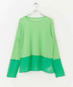 SENSE OF PLACE by URBAN RESEARCH / センスオブプレイス バイ アーバンリサーチ Tシャツ | シアーキリカエ長袖トップス