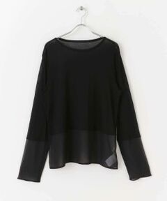 SENSE OF PLACE by URBAN RESEARCH / センスオブプレイス バイ アーバンリサーチ Tシャツ | シアーキリカエ長袖トップス