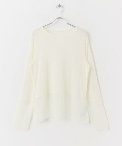 SENSE OF PLACE by URBAN RESEARCH / センスオブプレイス バイ アーバンリサーチ Tシャツ | シアーキリカエ長袖トップス | 詳細4