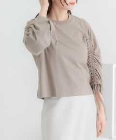 SENSE OF PLACE by URBAN RESEARCH / センスオブプレイス バイ アーバンリサーチ Tシャツ | ギャザースリーブクロップドTシャツ