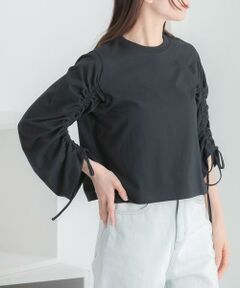 SENSE OF PLACE by URBAN RESEARCH / センスオブプレイス バイ アーバンリサーチ Tシャツ | ギャザースリーブクロップドTシャツ