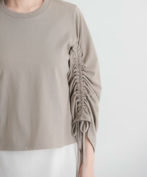 SENSE OF PLACE by URBAN RESEARCH / センスオブプレイス バイ アーバンリサーチ Tシャツ | ギャザースリーブクロップドTシャツ | 詳細10