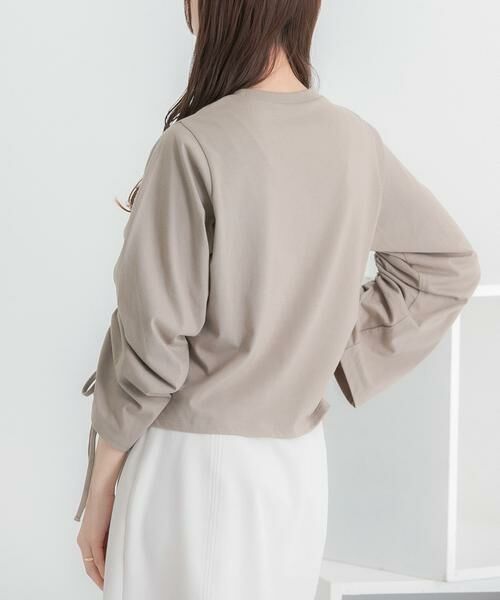 SENSE OF PLACE by URBAN RESEARCH / センスオブプレイス バイ アーバンリサーチ Tシャツ | ギャザースリーブクロップドTシャツ | 詳細2