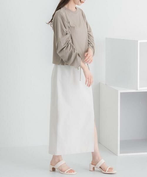 SENSE OF PLACE by URBAN RESEARCH / センスオブプレイス バイ アーバンリサーチ Tシャツ | ギャザースリーブクロップドTシャツ | 詳細4