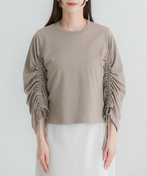 SENSE OF PLACE by URBAN RESEARCH / センスオブプレイス バイ アーバンリサーチ Tシャツ | ギャザースリーブクロップドTシャツ | 詳細6