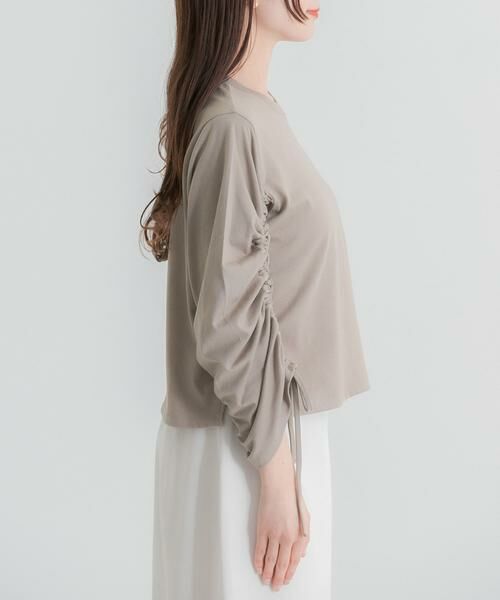 SENSE OF PLACE by URBAN RESEARCH / センスオブプレイス バイ アーバンリサーチ Tシャツ | ギャザースリーブクロップドTシャツ | 詳細7