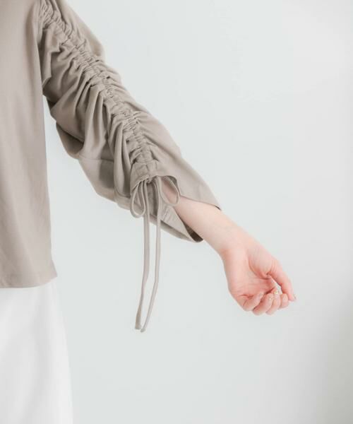 SENSE OF PLACE by URBAN RESEARCH / センスオブプレイス バイ アーバンリサーチ Tシャツ | ギャザースリーブクロップドTシャツ | 詳細9