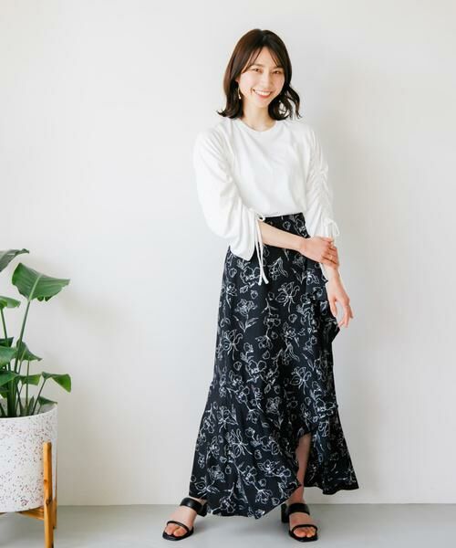 SENSE OF PLACE by URBAN RESEARCH / センスオブプレイス バイ アーバンリサーチ Tシャツ | ギャザースリーブクロップドTシャツ | 詳細19