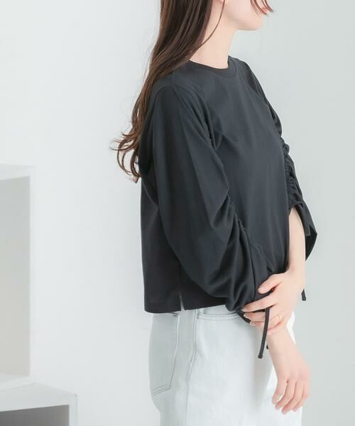 SENSE OF PLACE by URBAN RESEARCH / センスオブプレイス バイ アーバンリサーチ Tシャツ | ギャザースリーブクロップドTシャツ | 詳細24