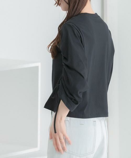 SENSE OF PLACE by URBAN RESEARCH / センスオブプレイス バイ アーバンリサーチ Tシャツ | ギャザースリーブクロップドTシャツ | 詳細26