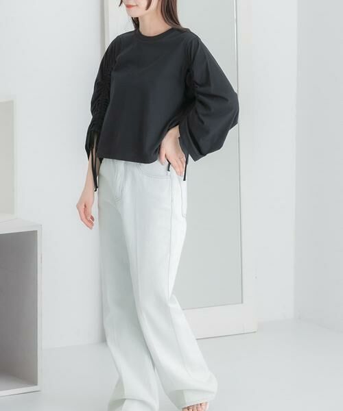 SENSE OF PLACE by URBAN RESEARCH / センスオブプレイス バイ アーバンリサーチ Tシャツ | ギャザースリーブクロップドTシャツ | 詳細27