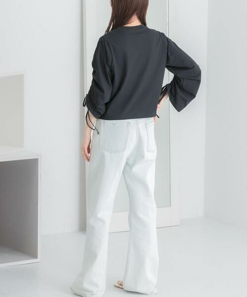 SENSE OF PLACE by URBAN RESEARCH / センスオブプレイス バイ アーバンリサーチ Tシャツ | ギャザースリーブクロップドTシャツ | 詳細28