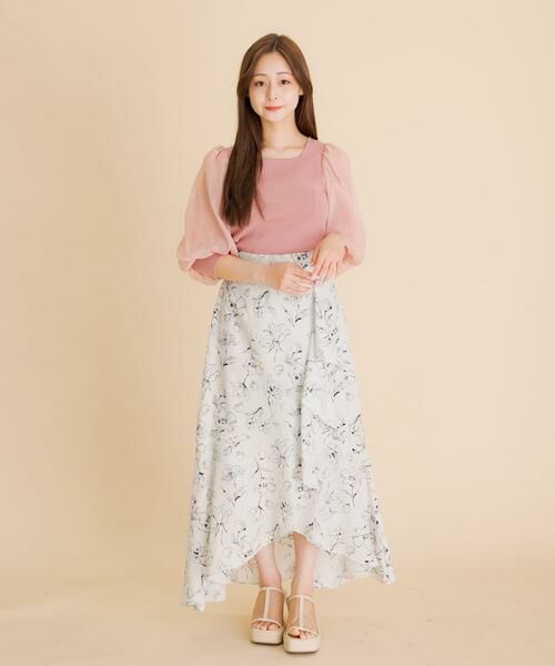 SENSE OF PLACE by URBAN RESEARCH / センスオブプレイス バイ アーバンリサーチ ニット・セーター | シアーボリュームスリーブセーター(5分袖) | 詳細6