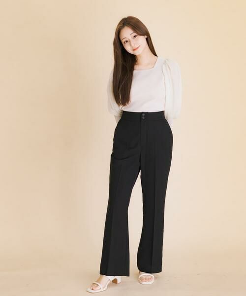 SENSE OF PLACE by URBAN RESEARCH / センスオブプレイス バイ アーバンリサーチ ニット・セーター | シアーボリュームスリーブセーター(5分袖) | 詳細23