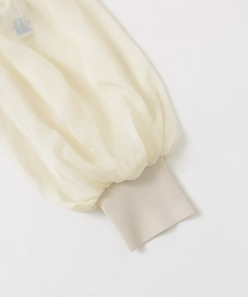 SENSE OF PLACE by URBAN RESEARCH / センスオブプレイス バイ アーバンリサーチ ニット・セーター | シアーボリュームスリーブセーター(5分袖) | 詳細25
