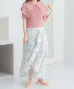 SENSE OF PLACE by URBAN RESEARCH / センスオブプレイス バイ アーバンリサーチ ニット・セーター | ラッフルカラーコンパクトセーター(5分袖)