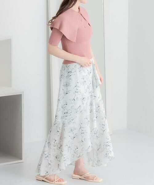 SENSE OF PLACE by URBAN RESEARCH / センスオブプレイス バイ アーバンリサーチ ニット・セーター | ラッフルカラーコンパクトセーター(5分袖) | 詳細2