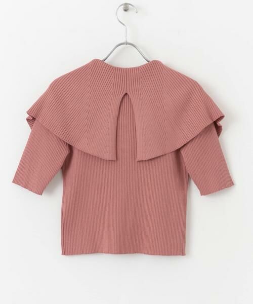 SENSE OF PLACE by URBAN RESEARCH / センスオブプレイス バイ アーバンリサーチ ニット・セーター | ラッフルカラーコンパクトセーター(5分袖) | 詳細5