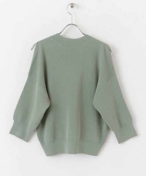 SENSE OF PLACE by URBAN RESEARCH / センスオブプレイス バイ アーバンリサーチ ニット・セーター | カットアウトハイネックセーター(5分袖) | 詳細7