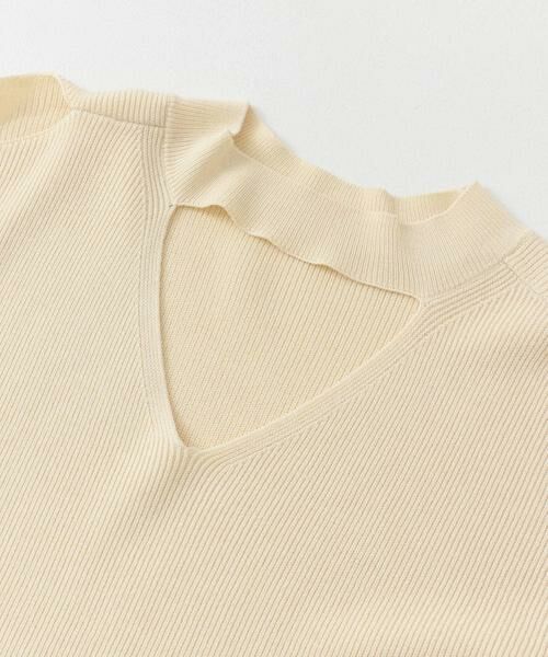 SENSE OF PLACE by URBAN RESEARCH / センスオブプレイス バイ アーバンリサーチ ニット・セーター | カットアウトハイネックセーター(5分袖) | 詳細19
