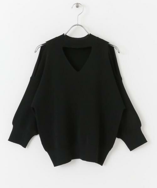 SENSE OF PLACE by URBAN RESEARCH / センスオブプレイス バイ アーバンリサーチ ニット・セーター | カットアウトハイネックセーター(5分袖) | 詳細29