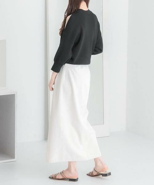 SENSE OF PLACE by URBAN RESEARCH / センスオブプレイス バイ アーバンリサーチ ニット・セーター | カットアウトハイネックセーター(5分袖) | 詳細28