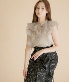 SENSE OF PLACE by URBAN RESEARCH / センスオブプレイス バイ アーバンリサーチ シャツ・ブラウス | シアーラッフルブラウス