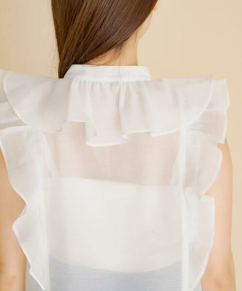SENSE OF PLACE by URBAN RESEARCH / センスオブプレイス バイ アーバンリサーチ シャツ・ブラウス | シアーラッフルブラウス | 詳細11
