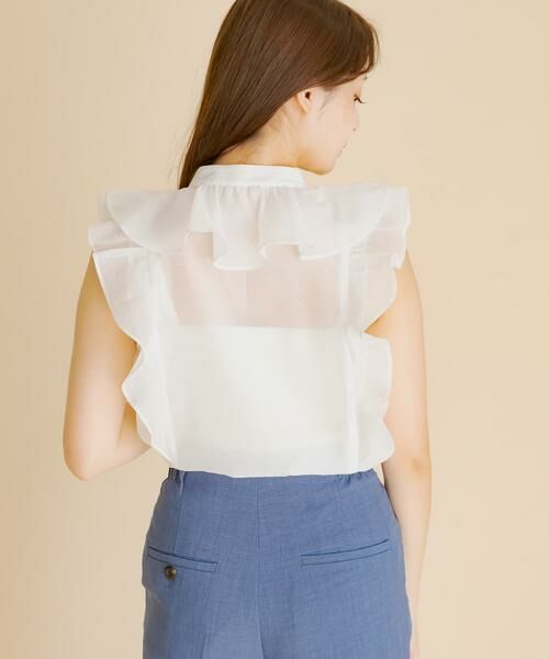 SENSE OF PLACE by URBAN RESEARCH / センスオブプレイス バイ アーバンリサーチ シャツ・ブラウス | シアーラッフルブラウス | 詳細3
