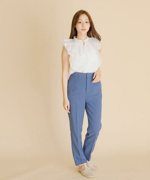 SENSE OF PLACE by URBAN RESEARCH / センスオブプレイス バイ アーバンリサーチ シャツ・ブラウス | シアーラッフルブラウス | 詳細4