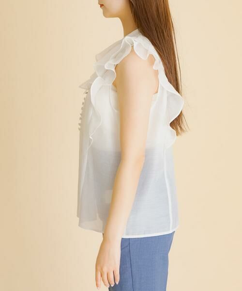 SENSE OF PLACE by URBAN RESEARCH / センスオブプレイス バイ アーバンリサーチ シャツ・ブラウス | シアーラッフルブラウス | 詳細8