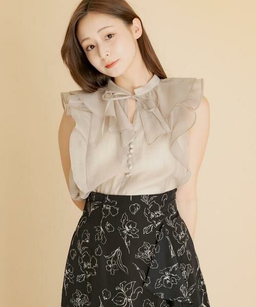 SENSE OF PLACE by URBAN RESEARCH / センスオブプレイス バイ アーバンリサーチ シャツ・ブラウス | シアーラッフルブラウス | 詳細23