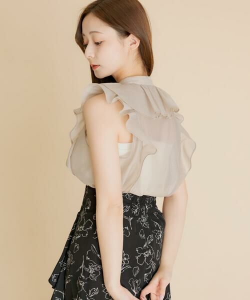 SENSE OF PLACE by URBAN RESEARCH / センスオブプレイス バイ アーバンリサーチ シャツ・ブラウス | シアーラッフルブラウス | 詳細25