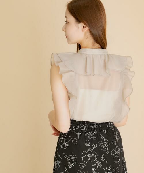 SENSE OF PLACE by URBAN RESEARCH / センスオブプレイス バイ アーバンリサーチ シャツ・ブラウス | シアーラッフルブラウス | 詳細26