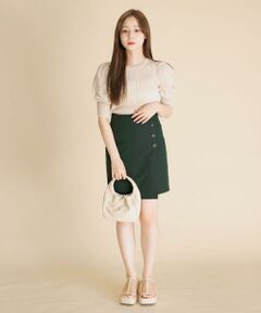 SENSE OF PLACE by URBAN RESEARCH / センスオブプレイス バイ アーバンリサーチ ショート・ハーフ・半端丈パンツ | ハイウエストスカショーパン