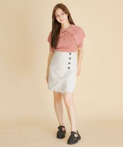 SENSE OF PLACE by URBAN RESEARCH / センスオブプレイス バイ アーバンリサーチ ショート・ハーフ・半端丈パンツ | ハイウエストスカショーパン