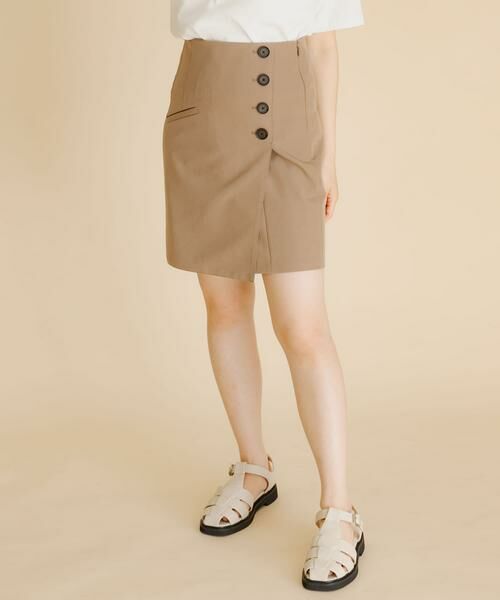 SENSE OF PLACE by URBAN RESEARCH / センスオブプレイス バイ アーバンリサーチ ショート・ハーフ・半端丈パンツ | ハイウエストスカショーパン | 詳細1