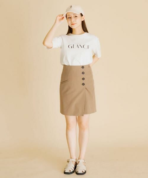 SENSE OF PLACE by URBAN RESEARCH / センスオブプレイス バイ アーバンリサーチ ショート・ハーフ・半端丈パンツ | ハイウエストスカショーパン | 詳細4