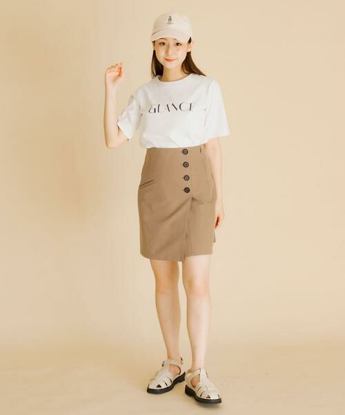 SENSE OF PLACE by URBAN RESEARCH / センスオブプレイス バイ アーバンリサーチ ショート・ハーフ・半端丈パンツ | ハイウエストスカショーパン | 詳細7