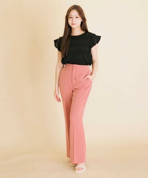 SENSE OF PLACE by URBAN RESEARCH / センスオブプレイス バイ アーバンリサーチ その他パンツ | ハイウエストセミフレアパンツ | 詳細3