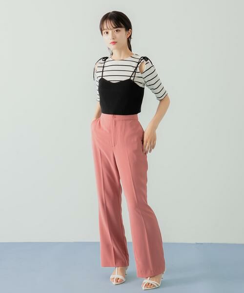 SENSE OF PLACE by URBAN RESEARCH / センスオブプレイス バイ アーバンリサーチ その他パンツ | ハイウエストセミフレアパンツ | 詳細5