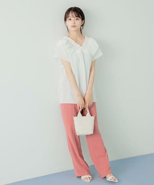 SENSE OF PLACE by URBAN RESEARCH / センスオブプレイス バイ アーバンリサーチ その他パンツ | ハイウエストセミフレアパンツ | 詳細7