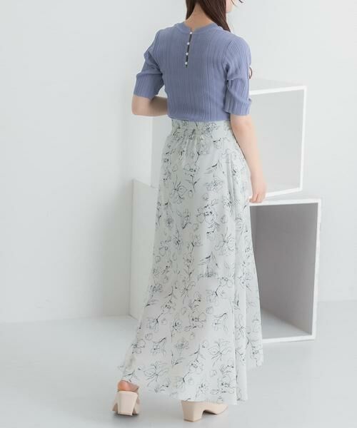 SENSE OF PLACE by URBAN RESEARCH / センスオブプレイス バイ アーバンリサーチ スカート | フラワープリントフリルスカート | 詳細13